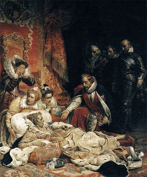Death of Elizabeth I, 1603, March 24, (Paul Delaroche) (1797-1856) Musée du Louvre, Paris, INV 3836 ; C 248